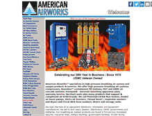 Tablet Screenshot of americanairworks.com